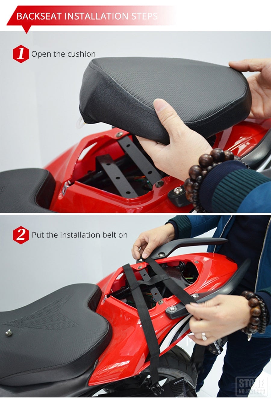 2 In 1 Motorcycle Seat Bag and BackPack Motorcycle Bags & Panniers BeSmashing