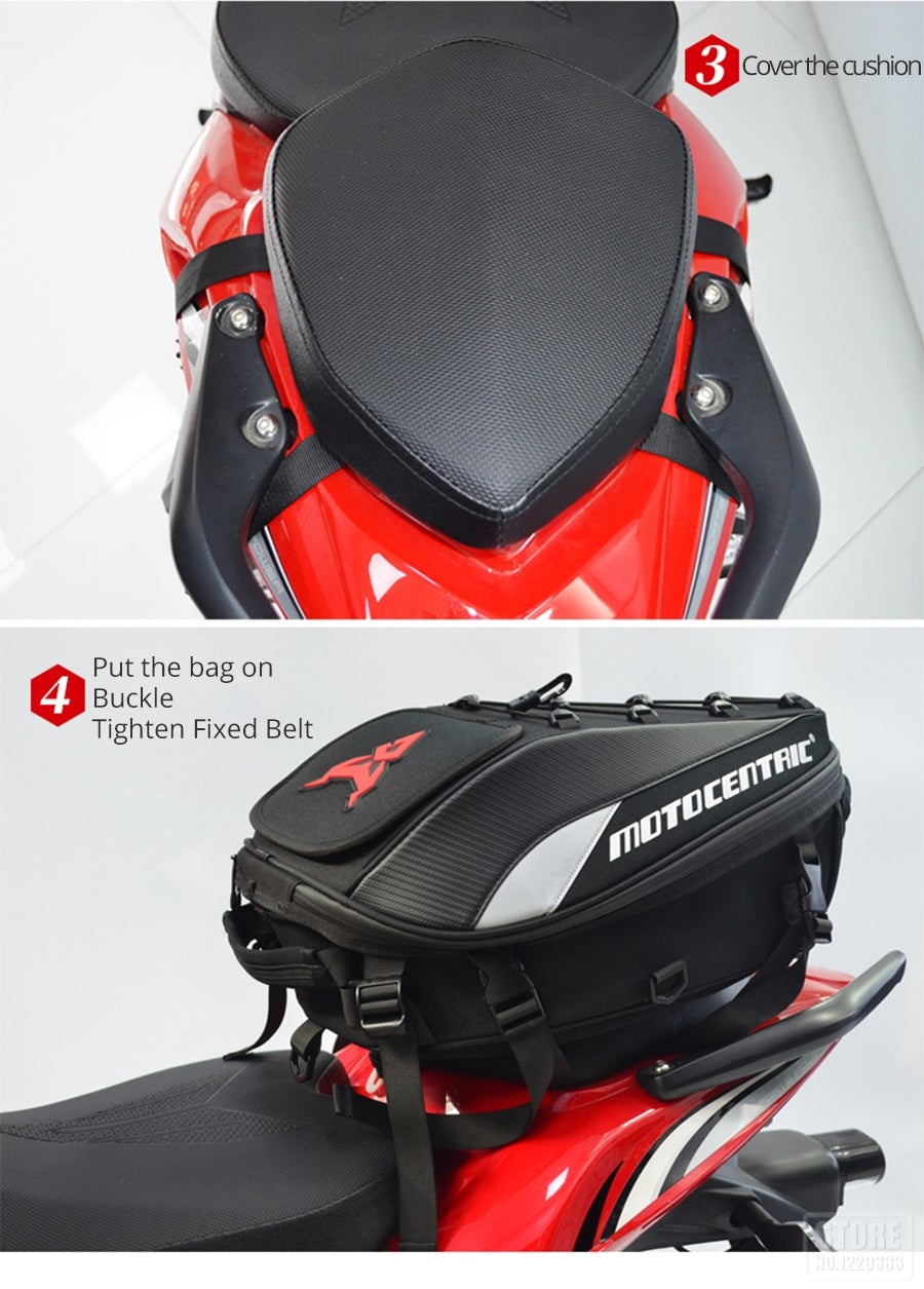 2 In 1 Motorcycle Seat Bag and BackPack Motorcycle Bags & Panniers BeSmashing