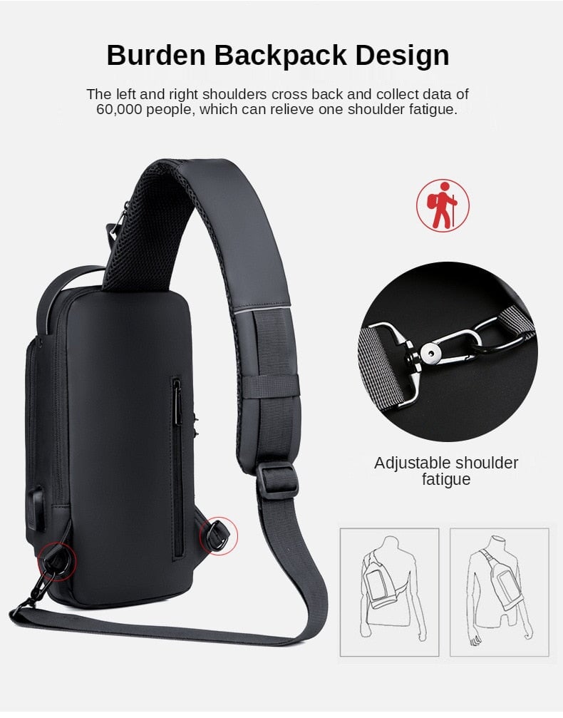 Anti Theft Waterproof Chest & Backpack Backpacks BeSmashing
