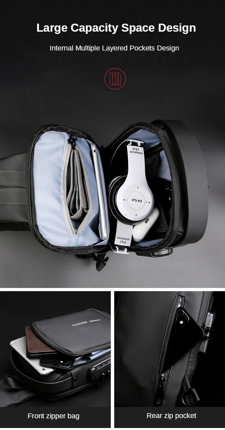 Anti Theft Waterproof Chest & Backpack Backpacks BeSmashing