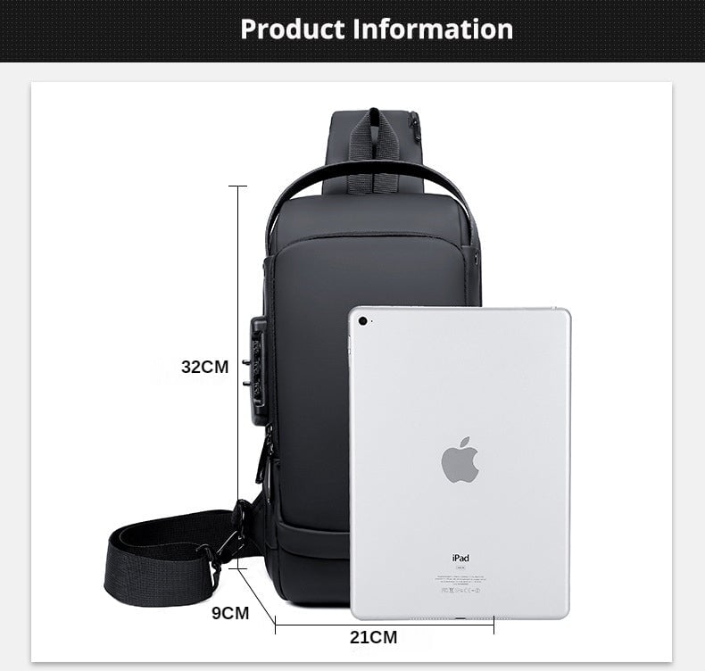 Anti Theft Waterproof Chest & Backpack Backpacks BeSmashing