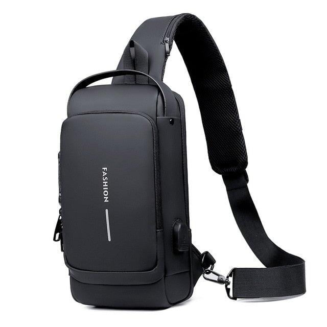 Anti Theft Waterproof Chest & Backpack Backpacks BeSmashing Black