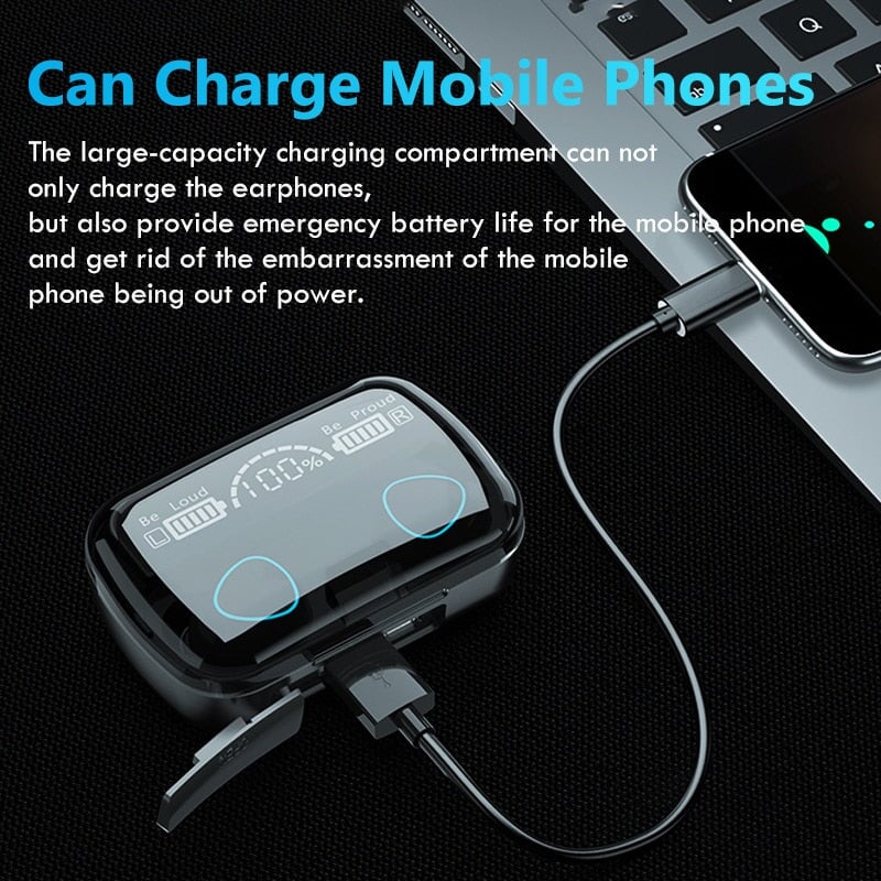 Bluetooth V5.1 Water-Resistant Earbuds Headphones BeSmashing