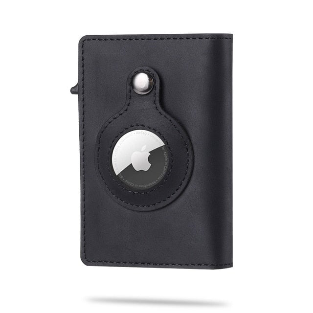 Carbon Fibre Air Tag Wallet Card & ID Holders BeSmashing Black