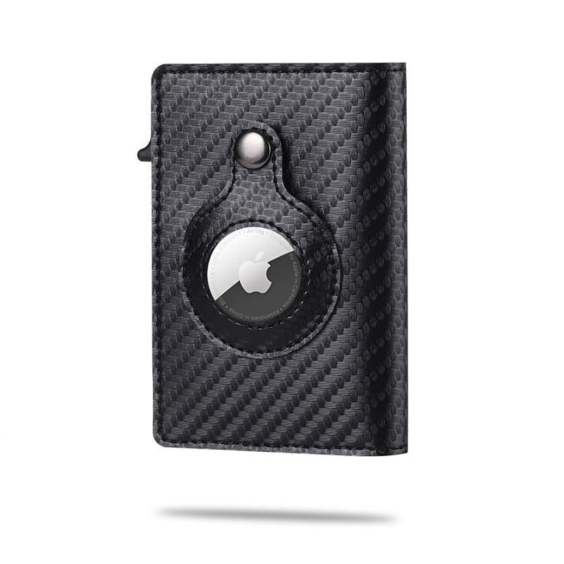 Carbon Fibre Air Tag Wallet Card & ID Holders BeSmashing Carbon Fiber Black