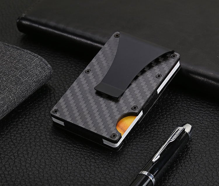 Carbon Fibre & Aluminium RFID Wallet Wallets & Money Clips Besmashing