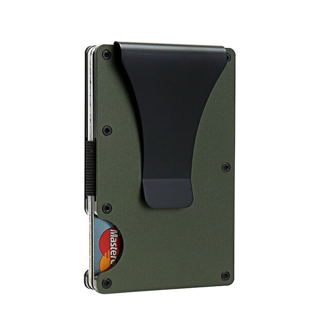 Carbon Fibre & Aluminium RFID Wallet Wallets & Money Clips Besmashing Aluminium Black
