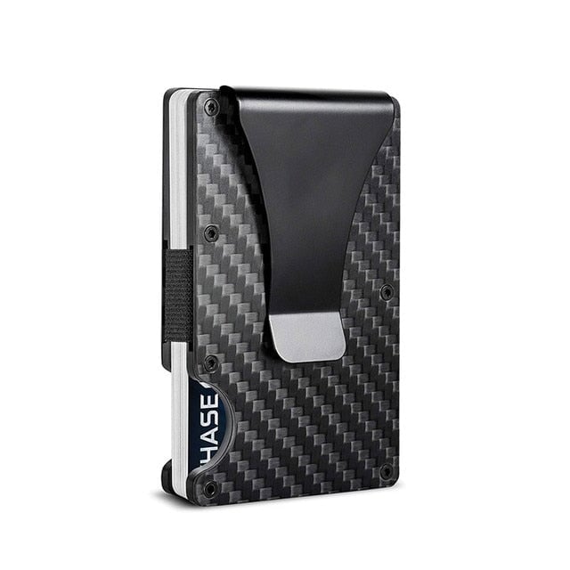 Carbon Fibre & Aluminium RFID Wallet Wallets & Money Clips Besmashing Carbon Fibre Black