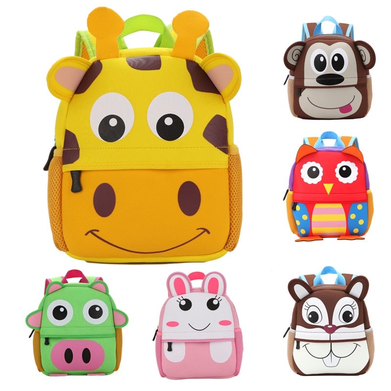 Cartoon Children's Backpack 30 Animals! School Bags BeSmashing