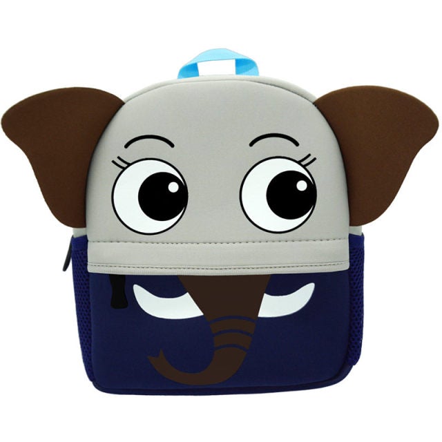 Cartoon Children's Backpack 30 Animals! School Bags BeSmashing Blue Brown Elephant