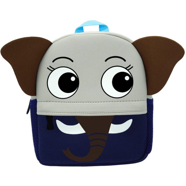 Cartoon Children's Backpack 30 Animals! School Bags BeSmashing Blue Brown Elephant 