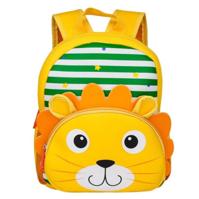 Cartoon Children's Backpack 30 Animals! School Bags BeSmashing Yellow Lion