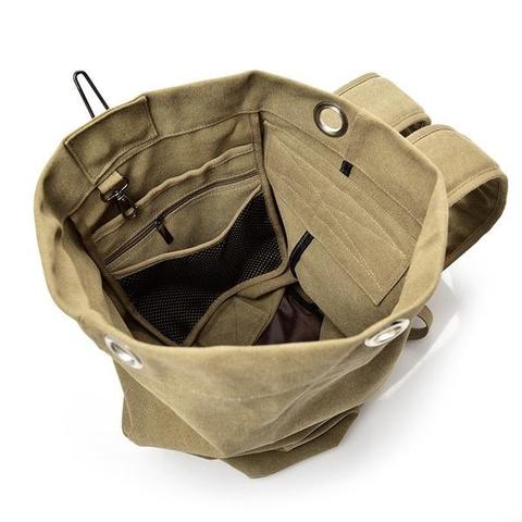 Classic Heavy Duty Canvas Duffel Bag Duffel Bags BeSmashing