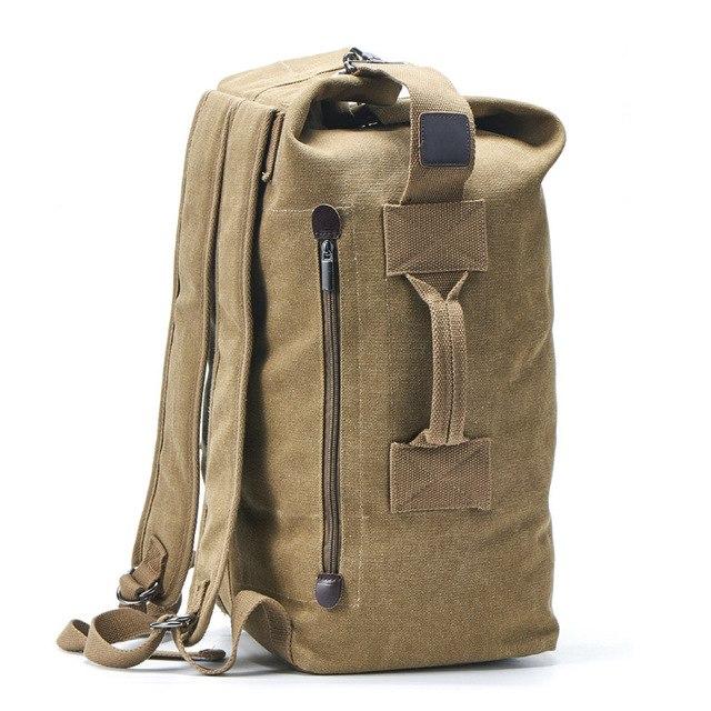 Heavy Duty Canvas Duffel Bag Duffel Bags BeSmashing Khaki Medium
