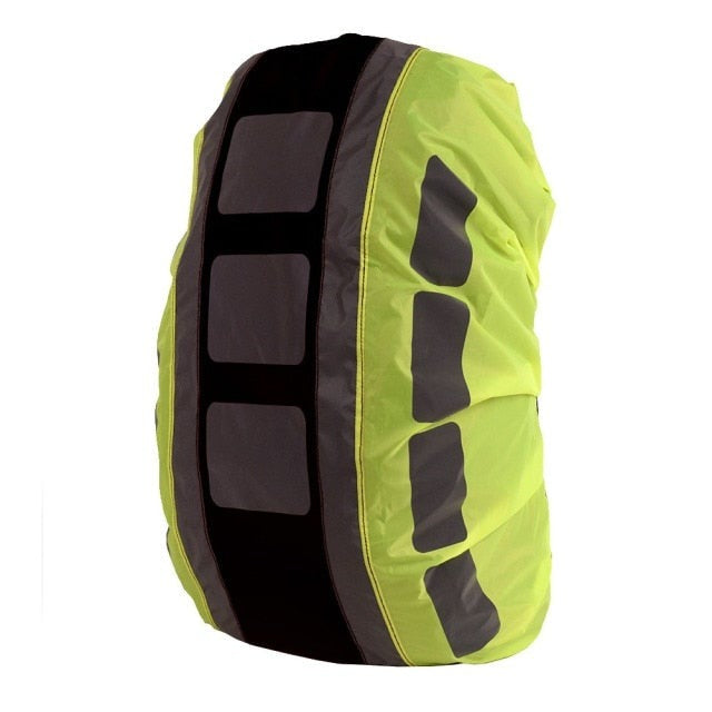 Reflective Sports BackPack Rain Cover Backpacks BeSmashing Black Squares 20-28L