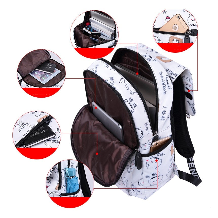 School Backpack With Keyring School Bags BeSmashing