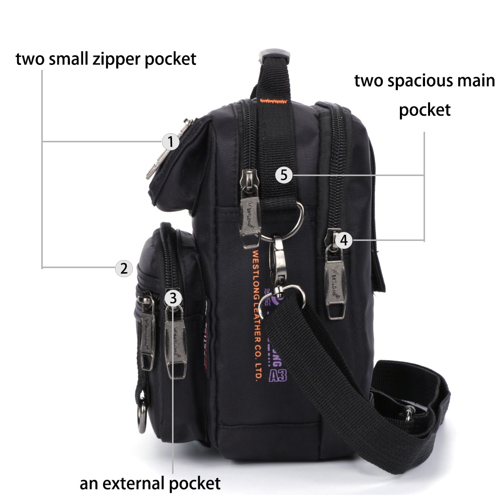 Shoulder & Waist Messenger Bag Messenger Bags BeSmashing