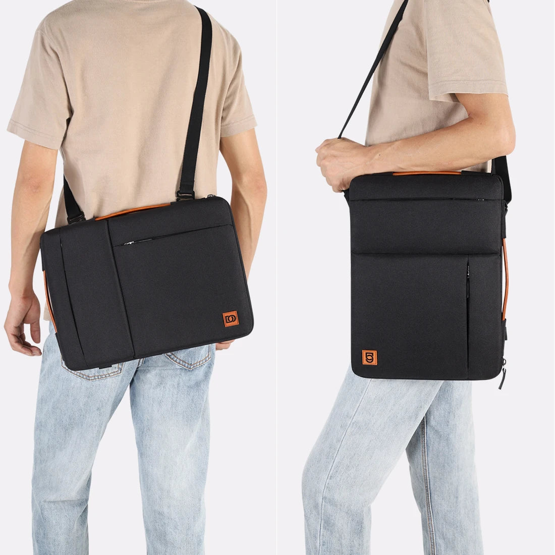 Stylish Waterproof Laptop Sleeve Dual Handle Laptop Bags & Cases BeSmashing