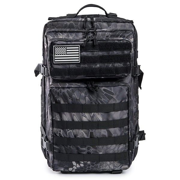 Waterproof 50L Tactical Backpack Backpacks BeSmashing Black SnakeSkin