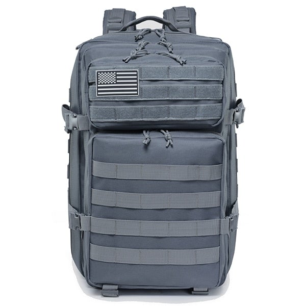 Waterproof 50L Tactical Backpack Backpacks BeSmashing Grey