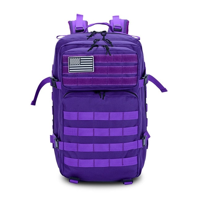 Waterproof 50L Tactical Backpack Backpacks BeSmashing Purple