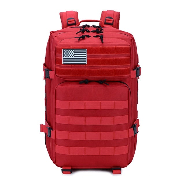 Waterproof 50L Tactical Backpack Backpacks BeSmashing Red