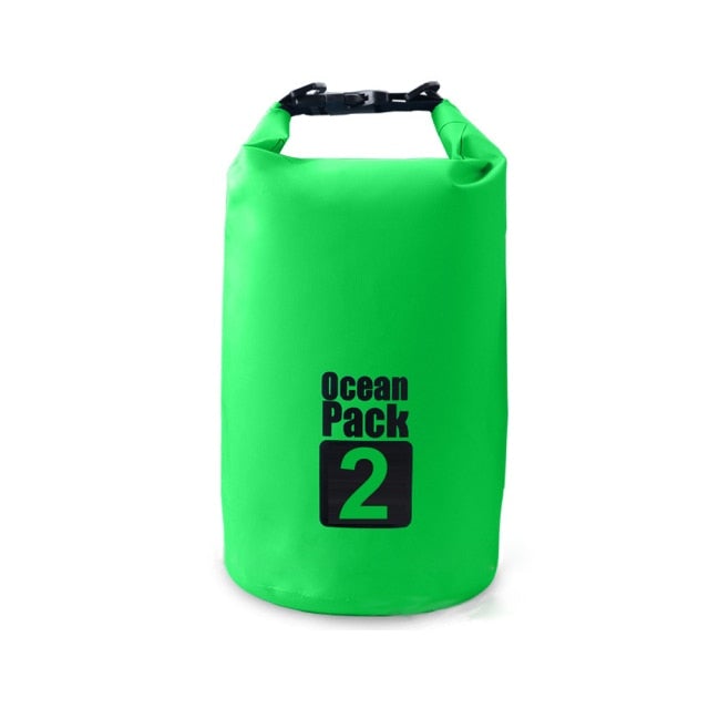 Waterproof Dry Bag Swimming Bags BeSmashing Green 2 Litre