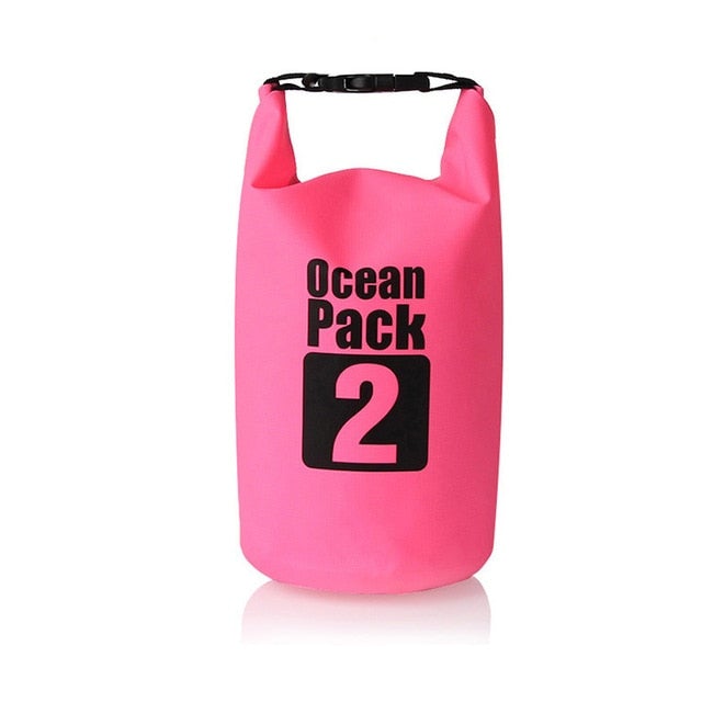 Waterproof Dry Bag Swimming Bags BeSmashing Pink 2 Litre