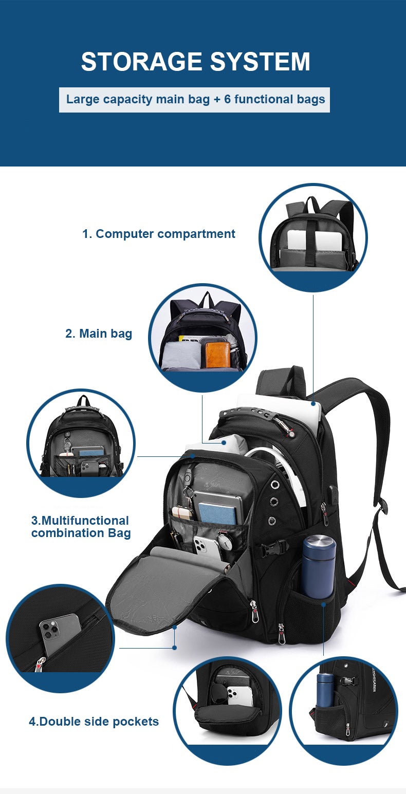 Waterproof Laptop Backpack Laptop Bags & Cases BeSmashing