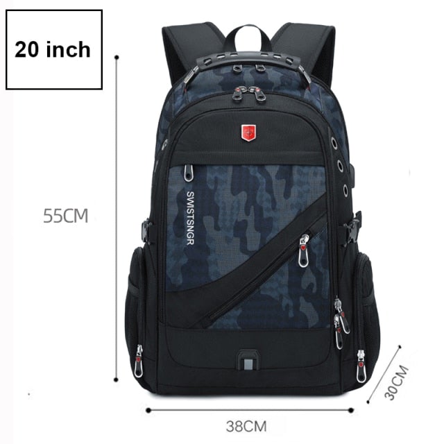 Waterproof Laptop Backpack Laptop Bags & Cases BeSmashing Camouflage 20 Inch