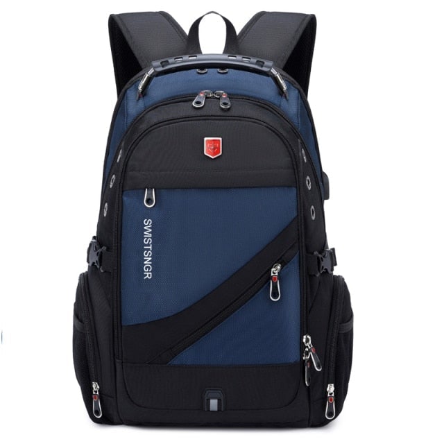 Waterproof Laptop Backpack Laptop Bags & Cases BeSmashing Navy Blue 17 Inch