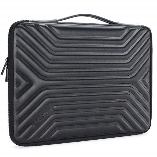 Waterproof Shock Resistant Laptop Protective Case Ripple Design Laptop Bags & Cases BeSmashing Black 10 Inch