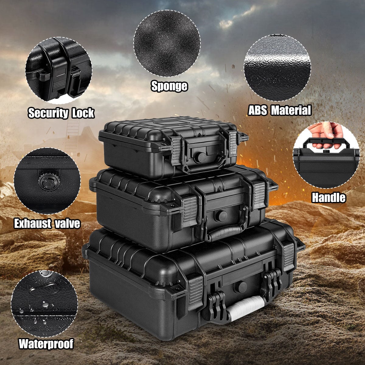 Waterproof Shockproof Hard Protector Case Laptop Bags & Cases BeSmashing