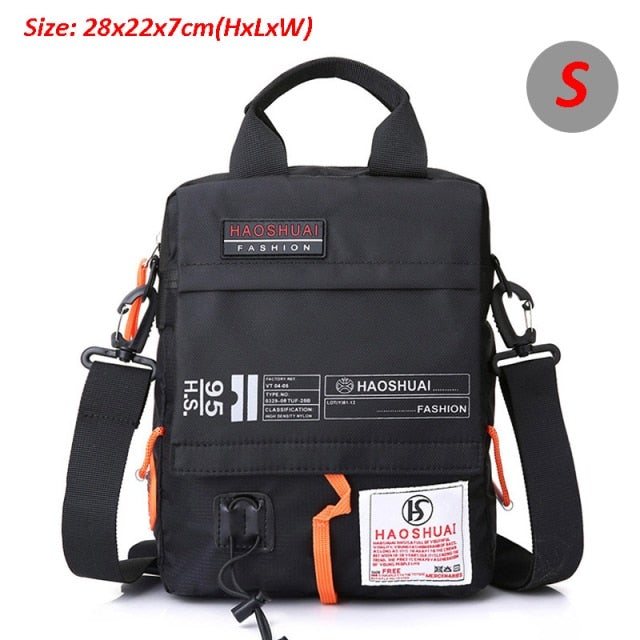 Waterproof Shoulder & Waist Messenger Bag Messenger Bags BeSmashing Black Small 28 x 22 x 7cm