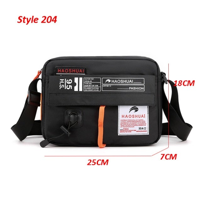 Waterproof Shoulder & Waist Messenger Bag Messenger Bags BeSmashing Black Waist 25 x 18 x 7cm