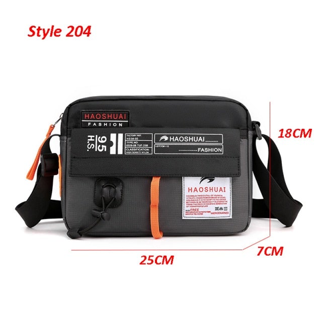 Waterproof Shoulder & Waist Messenger Bag Messenger Bags BeSmashing Grey Waist 25 x 18 x 7cm