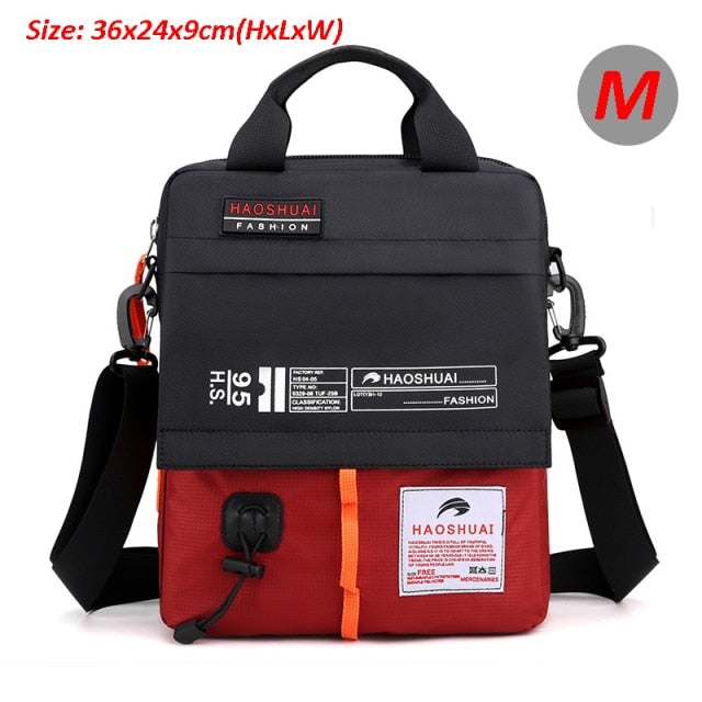 Waterproof Shoulder & Waist Messenger Bag Messenger Bags BeSmashing Red Medium 32 x 22 x 7cm