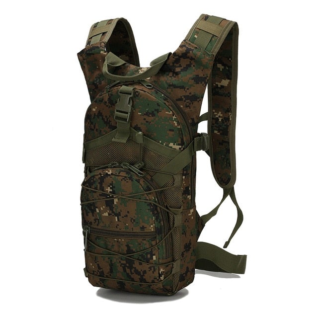 15 Litre Molle Tactical Backpack Backpacks BeSmashing Jungle Digital Camouflage 