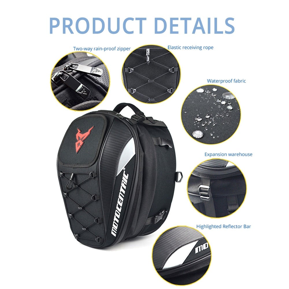 2 In 1 Motorcycle Seat Bag and BackPack Motorcycle Bags & Panniers BeSmashing 