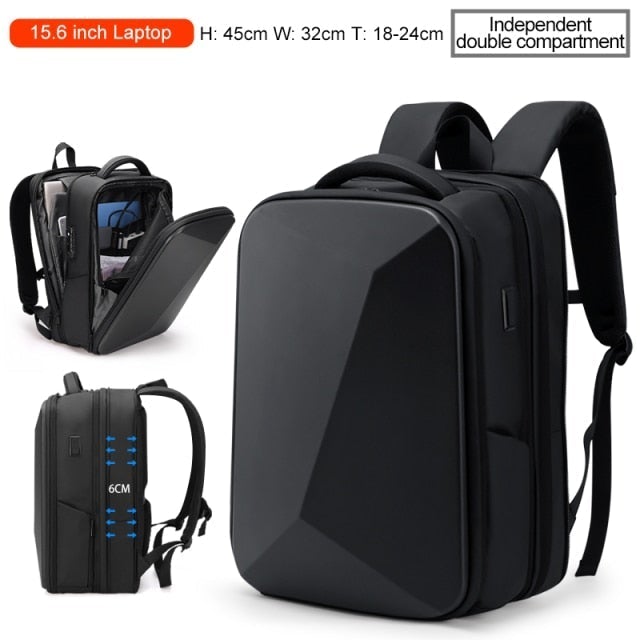 Anti Theft 15.6 Inch Laptop Backpack Backpacks BeSmashing Luxury Style Black 
