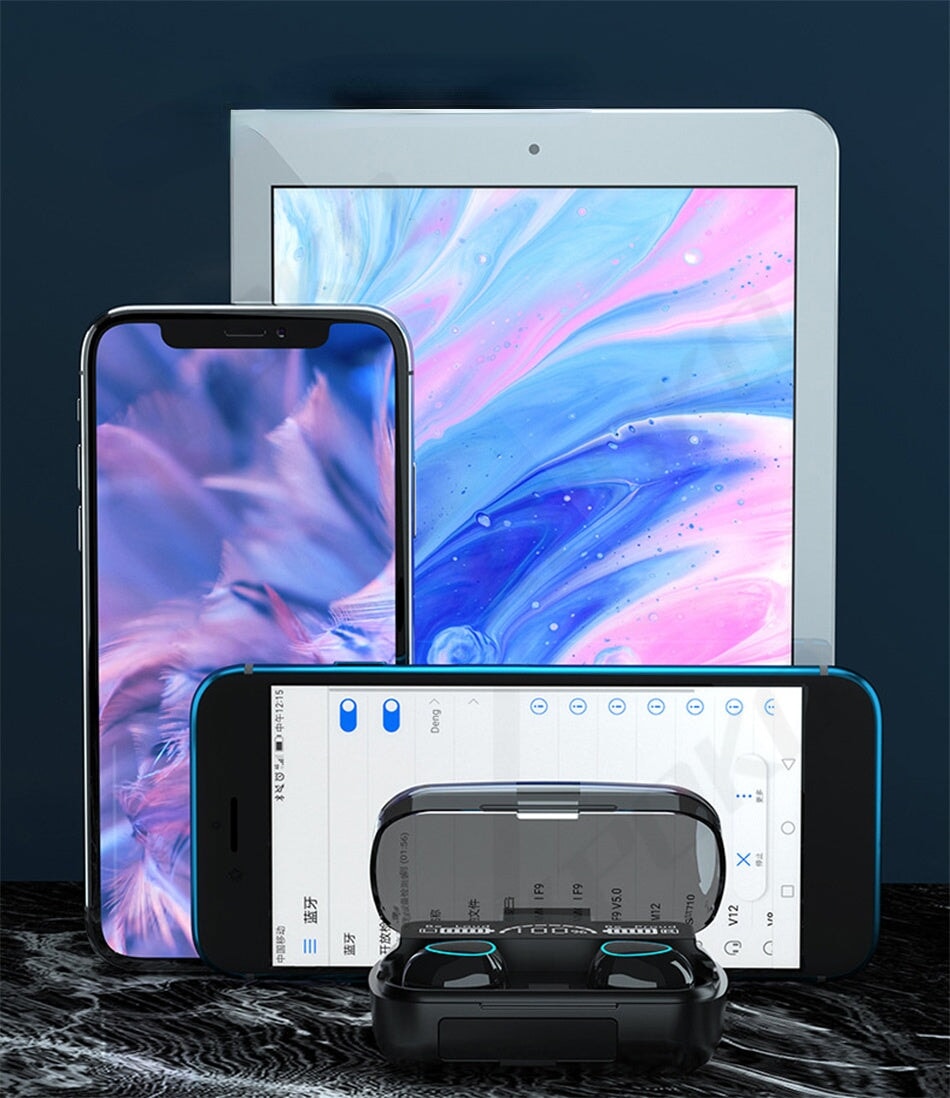 Bluetooth V5.1 Water-Resistant Earbuds Headphones BeSmashing 