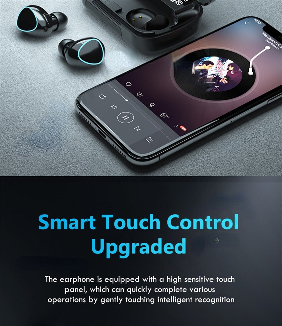 Bluetooth V5.1 Water-Resistant Earbuds Headphones BeSmashing 