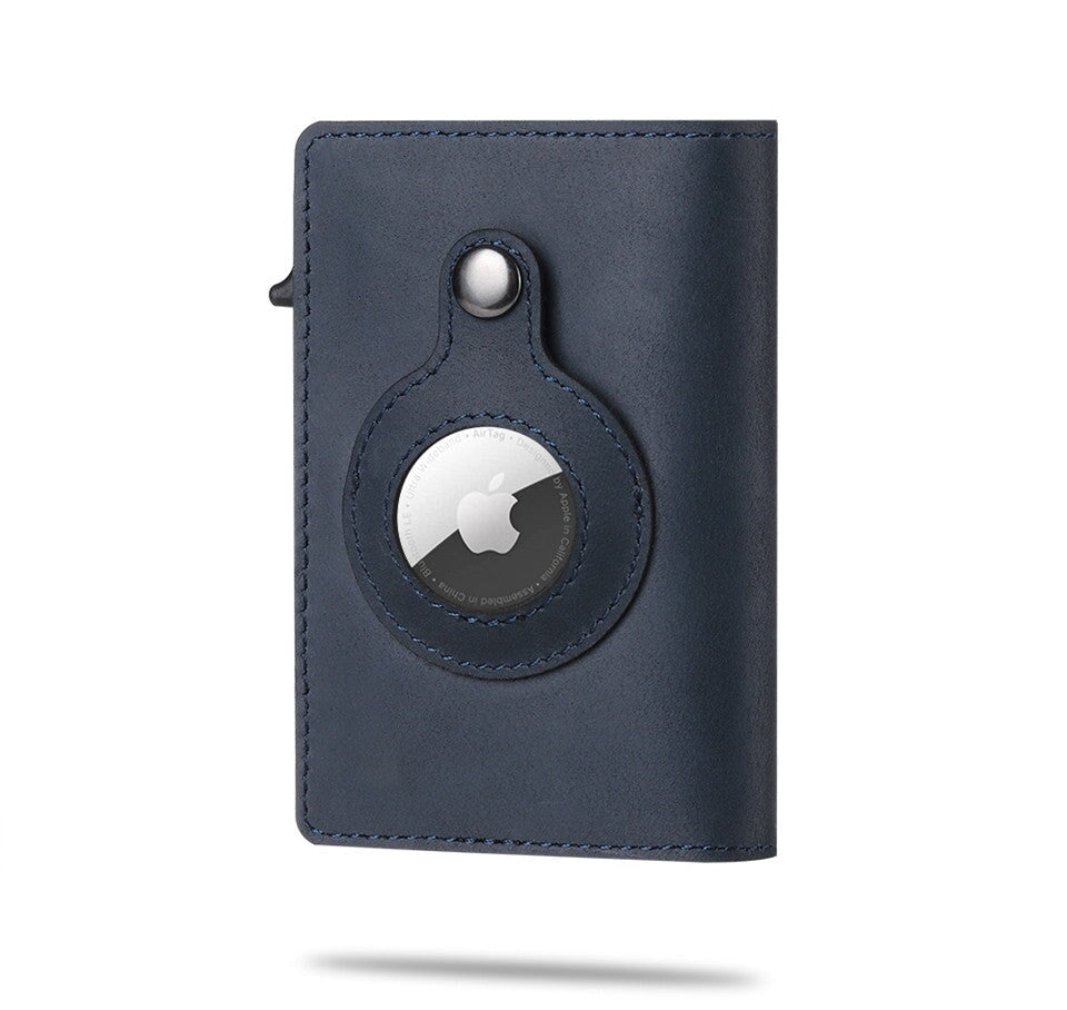 Carbon Fibre Air Tag Wallet Card & ID Holders BeSmashing Navy 