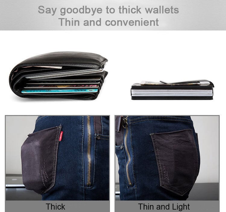 Carbon Fibre & Aluminium RFID Wallet Wallets & Money Clips Besmashing 