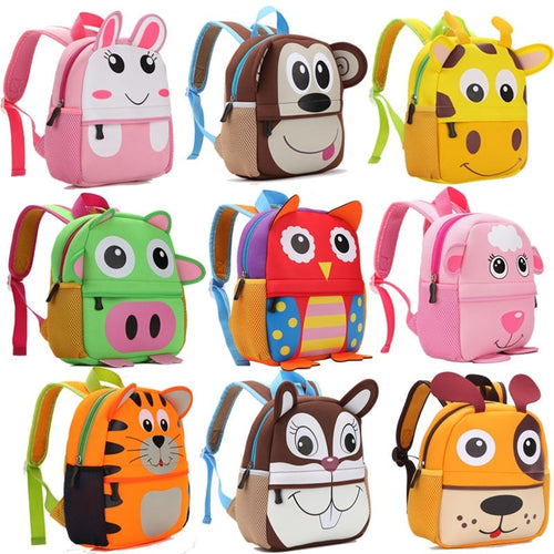 Cartoon Children's Backpack 30 Animals! School Bags BeSmashing 