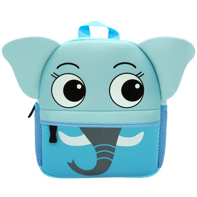 Cartoon Children's Backpack 30 Animals! School Bags BeSmashing Blue Elephant 