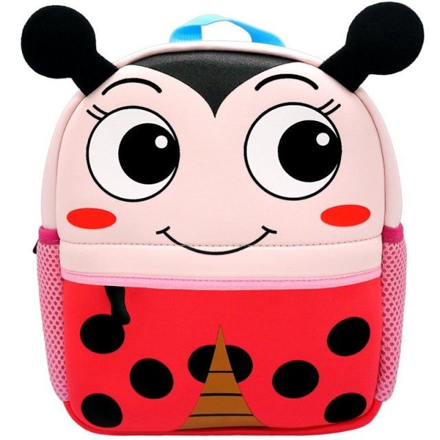 Cartoon Children&#39;s Backpack 30 Animals! School Bags BeSmashing LadyBug 