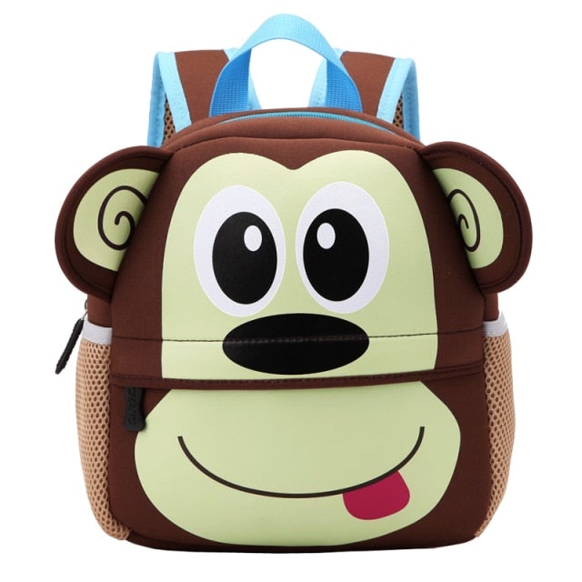 Cartoon Children&#39;s Backpack 30 Animals! School Bags BeSmashing Monkey 