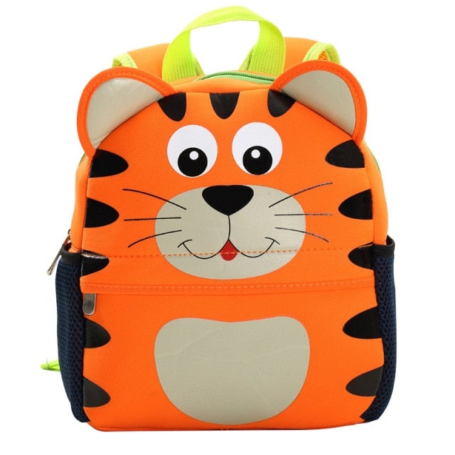 Cartoon Children&#39;s Backpack 30 Animals! School Bags BeSmashing Orange Tiger 