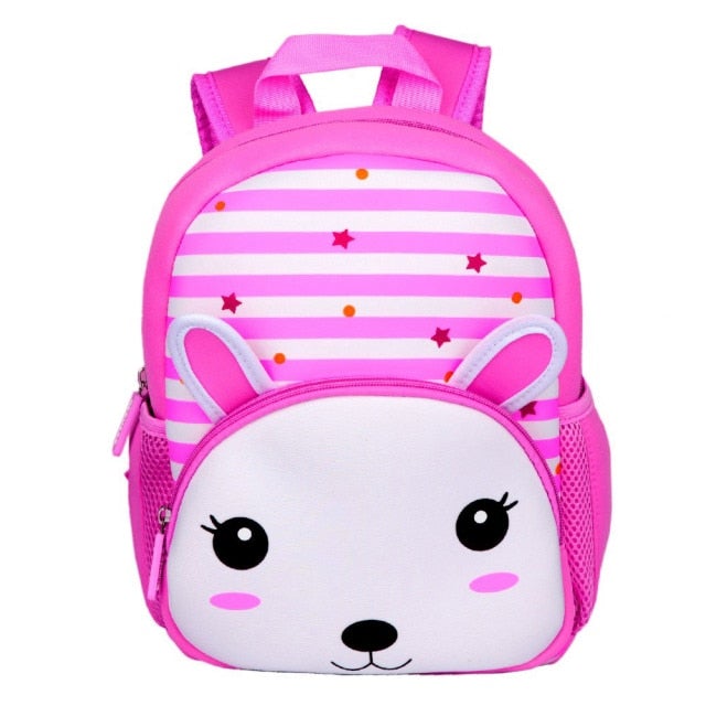 Cartoon Children's Backpack 30 Animals! School Bags BeSmashing Pink Cat 